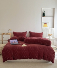 NỈ NHUNG- Set trần ga gối vỏ chăn