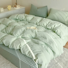 COTTON ĐŨI- kẻ/caro mã 12 (riêng QH)