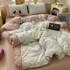 ĐŨI SỢI TRE- Đũi Sợi Tre Mix Ren (mã 92)