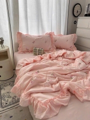 SET CHĂN CHẦN- Cotton đũi thêu nhí cổ điển