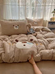 NỈ NHUNG- Set Nỉ Nhung Thêu Nổi ver2 full 8 mẫu