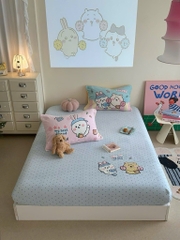 SET GA GỐI- Set ga gối chất liệu nỉ nhung.