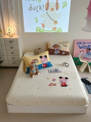 SET GA GỐI- Set ga gối chất liệu nỉ nhung.