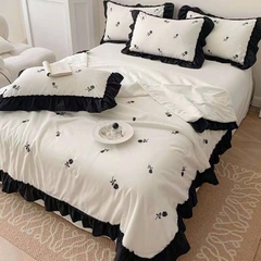 SET CHĂN CHẦN- Cotton đũi thêu nhí cổ điển