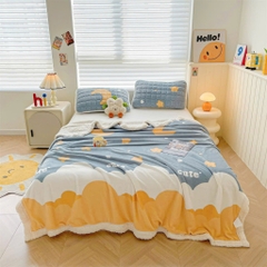 CHĂN NỈ NHUNG- Chăn nỉ nhung có khoá kéo