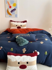 NỈ NHUNG- Nỉ Nhung 5 món Thêu nối Cao Cấp