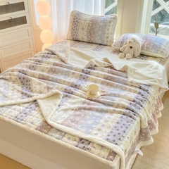 NỈ NHUNG- chăn nhung ga gối 4 món