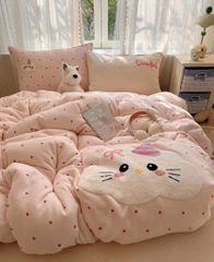 NỈ NHUNG- Set Nỉ Nhung Thêu Nổi Animal full 11 màu