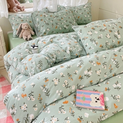 COTTON ĐŨI - Set Chăn ga gối Cotton Đũi Vintage