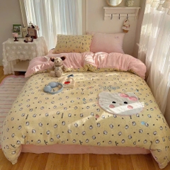 NỈ NHUNG- Set Nỉ Nhung Thêu Nổi Animal full 11 màu