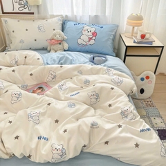 COTTON ĐŨI - Set Chăn ga gối Cotton Đũi Vintage