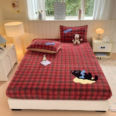 SET GA GỐI- Set ga gối chất liệu nỉ nhung.