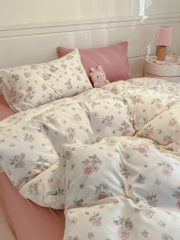 COTTON ĐŨI - Set Chăn ga gối Cotton Đũi Vintage