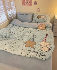 NỈ NHUNG- Set Nỉ Nhung Thêu Nổi Animal