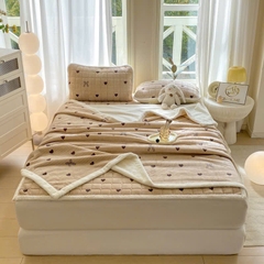 NỈ NHUNG- chăn nhung ga gối 4 món