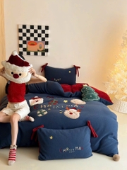 NỈ NHUNG- Nỉ Nhung 5 món Thêu nối Cao Cấp