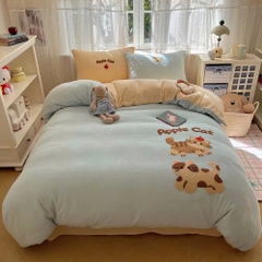 NỈ NHUNG- Set Nỉ Nhung Thêu Nổi Animal full 11 màu