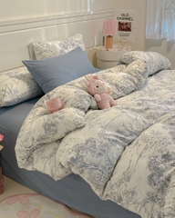 COTTON ĐŨI - Set Chăn ga gối Cotton Đũi Vintage