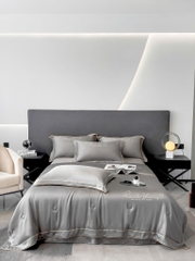 PHI LỤA- Set chăn chần Phi lụa Romantic