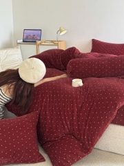 NỈ NHUNG- Set trần ga gối vỏ chăn