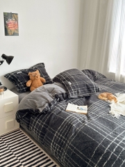 NỈ NHUNG- Set Nỉ Plaid cuốn hút