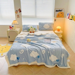 CHĂN NỈ NHUNG- Chăn nỉ nhung có khoá kéo