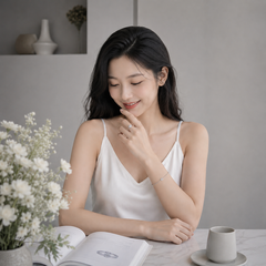 Nhẫn nữ bạc 925 đính kim cương Moissanite 1 Carat
