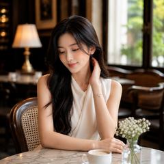 Bông tai bạc 925 đính moissanite dáng nụ – viên trung tâm tròn, nhẹ tai | Hải Hà Jewelry