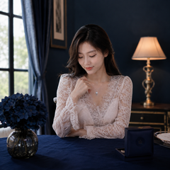 Dây chuyền bạc s925 đính Moissanite 1 Carat