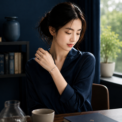 Vòng tay bạc s925 cao cấp đính Moissanite