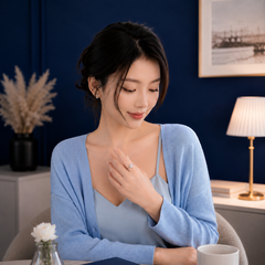 Nhẫn nữ bạc s925 đính moissanite halo cao cấp – ánh sáng tròn đầy, đeo nhẹ tay