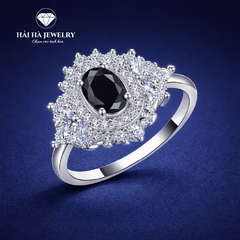 Nhẫn moissanite giọt nước halo – Ánh sáng được nâng niu | Hải Hà Jewelry