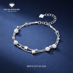 Vòng tay bạc ngôi sao dịu sáng – Những điều nhỏ bé luôn ở lại | Hải Hà Jewelry