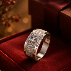 Nhẫn bạc nam bản lĩnh vững vàng | Hải Hà Jewelry