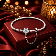 Vòng tay charm “Forever” bạc s925 cao cấp – Kết nối bền vững trong chuyển động tinh tế