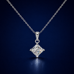 Dây chuyền Moissanite bạc s925 cao cấp – Điều luôn ở bên | Hải Hà Jewelry