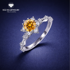 Nhẫn nữ hoa tỏa sáng – Một khoảnh khắc dịu dàng ở lại trên bàn tay | Hải Hà Jewelry