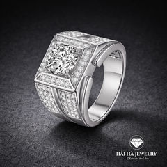 Nhẫn bạc nam bản lĩnh vững vàng | Hải Hà Jewelry