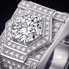Nhẫn nam đa giác – Vững vàng trong im lặng | Hải Hà Jewelry