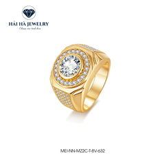 Nhẫn bạc nam tròn đầy và vững tâm | Hải Hà Jewelry