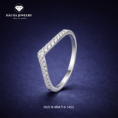 Nhẫn viền đá dáng công – Điểm nhấn lặng lẽ cho cảm xúc riêng | Hải Hà Jewelry