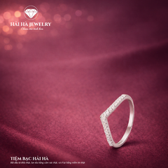 Nhẫn viền đá dáng công – Điểm nhấn lặng lẽ cho cảm xúc riêng | Hải Hà Jewelry