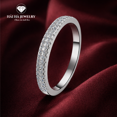 Nhẫn đá chạy nửa vòng – Ánh sáng đủ đầy cho những điều bền lâu | Hải Hà Jewelry