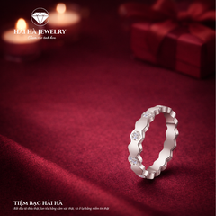 Nhẫn viền lục giác cách nhịp – Vững vàng trong sự khác biệt | Hải Hà Jewelry