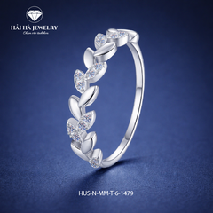 Nhẫn họa tiết lá đan cài – Dịu dàng như cách yêu thật | Hải Hà Jewelry