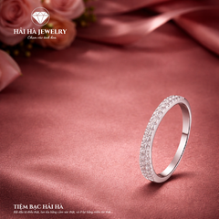 Nhẫn đính đá liền vòng – Ánh sáng ở lại mỗi ngày | Hải Hà Jewelry