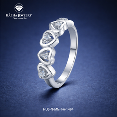 Nhẫn trái tim đan xen – Gắn kết bằng yêu thương dịu dàng | Hải Hà Jewelry