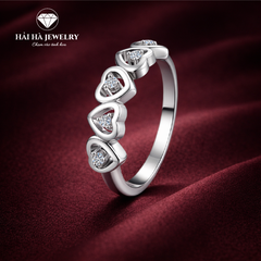 Nhẫn trái tim đan xen – Gắn kết bằng yêu thương dịu dàng | Hải Hà Jewelry