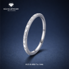 Nhẫn moissanite rải điểm – Ánh sáng lặng lẽ bên trong | Hải Hà Jewelry
