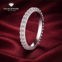 Nhẫn đính đá liền vòng – Ánh sáng lặng lẽ ở lại | Hải Hà Jewelry